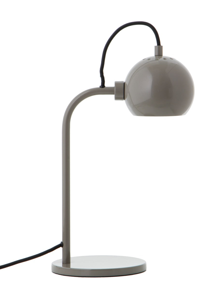 Metal bordlampe - Glossy Warm Grey